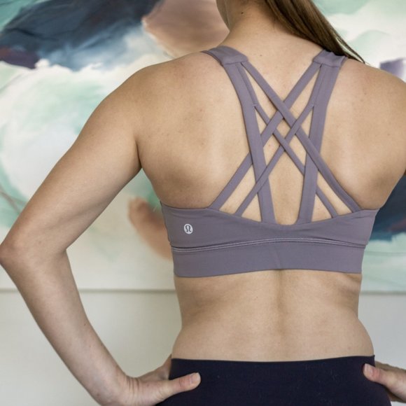 Lululemon Free to be Serene Bra *Longline (Heathered Lunar Rock) - Picture 2 of 2